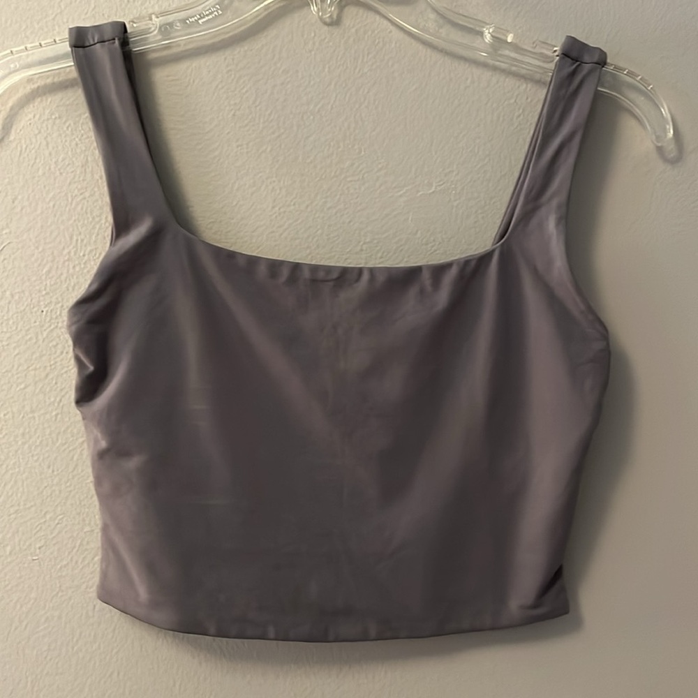 Kookai Greenish Gray Crop Top - Kookai Size 1